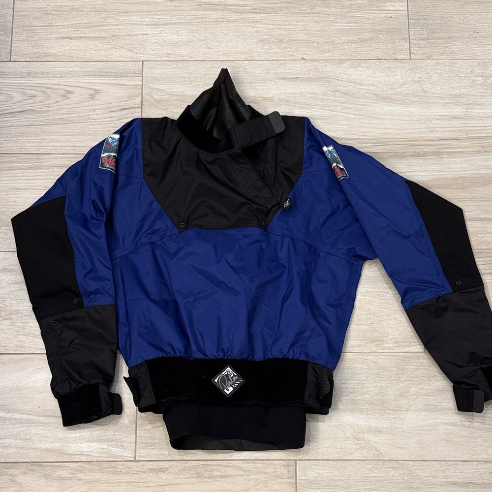 Blue and Black Drytop Kayak/Sailing Spray Top/Jacket